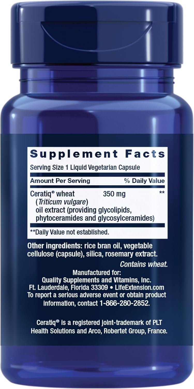 image:imageLife Extension Skin Restoring Ceramides 50 Veg Capsules Vegetarian Phytoceramide SupplementUnflavored