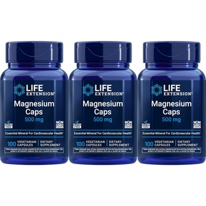 image:imageLife Extension Magnesium 500 mg 100 Vegetarian Capsules Pack of 3