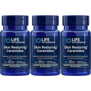 image:imageLife Extension Skin Restoring Ceramides 50 Veg Capsules  Vegetarian Phytoceramide SupplementCeramides